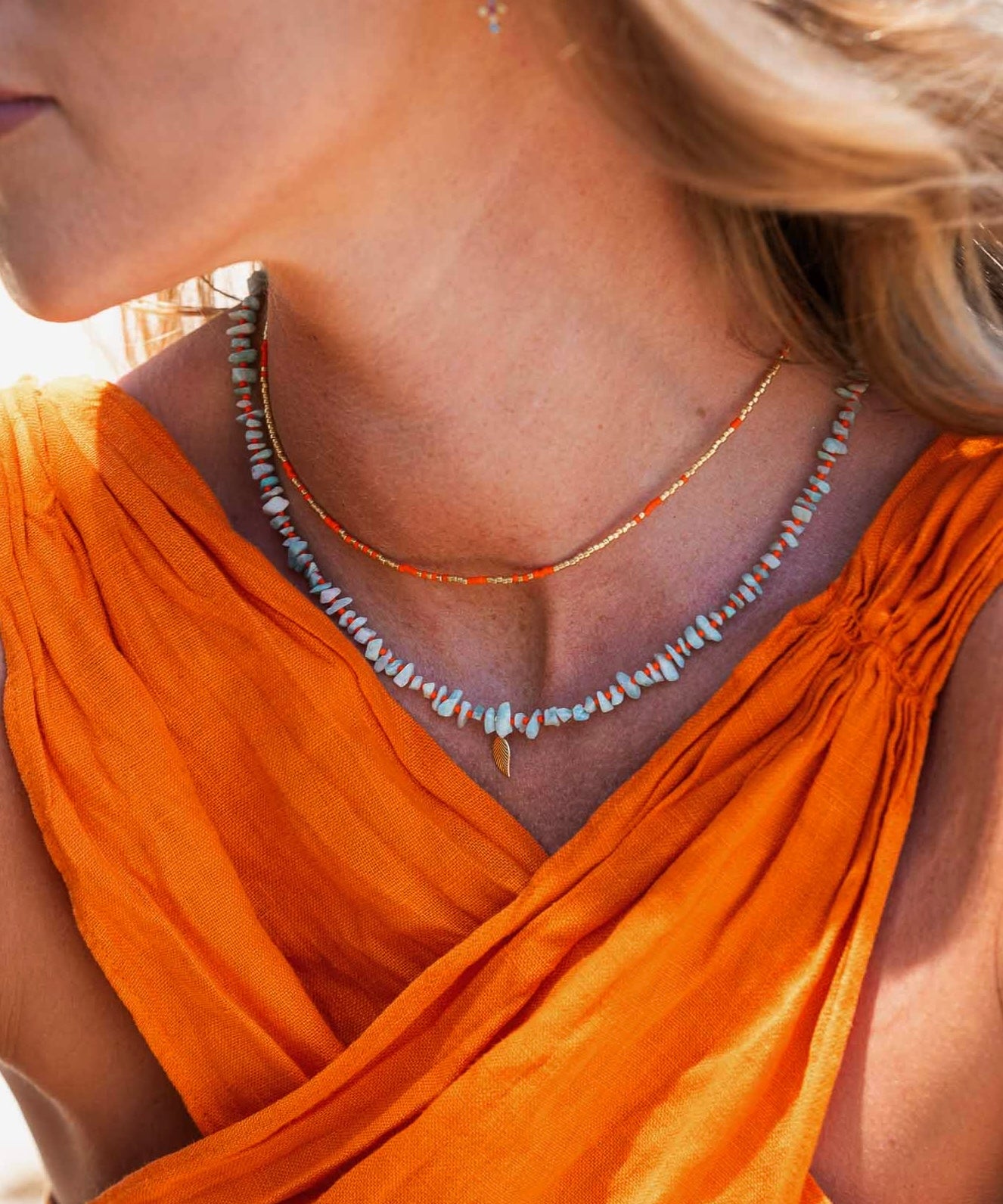 MAYA necklace - orange