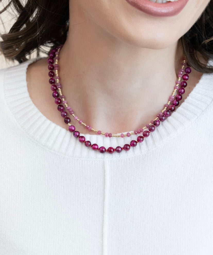 DENNI necklace - pink
