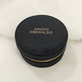 VELVET JEWELRY BOX - round & black