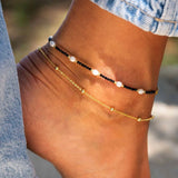 PALMA anklet - black