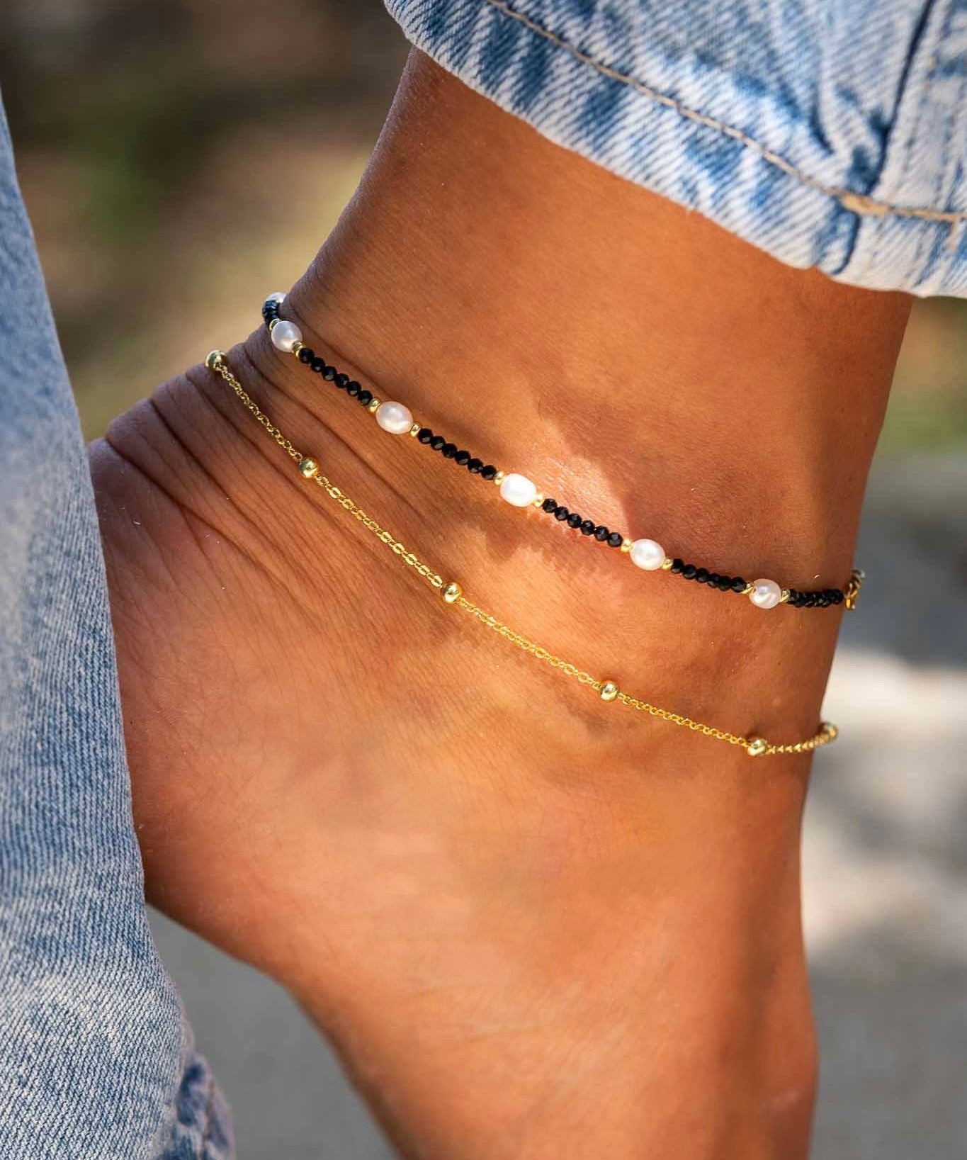 PALMA anklet - black