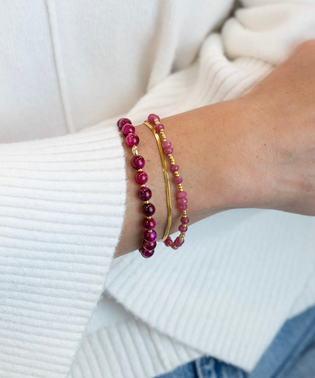 NALA bracelet - Berry Rose