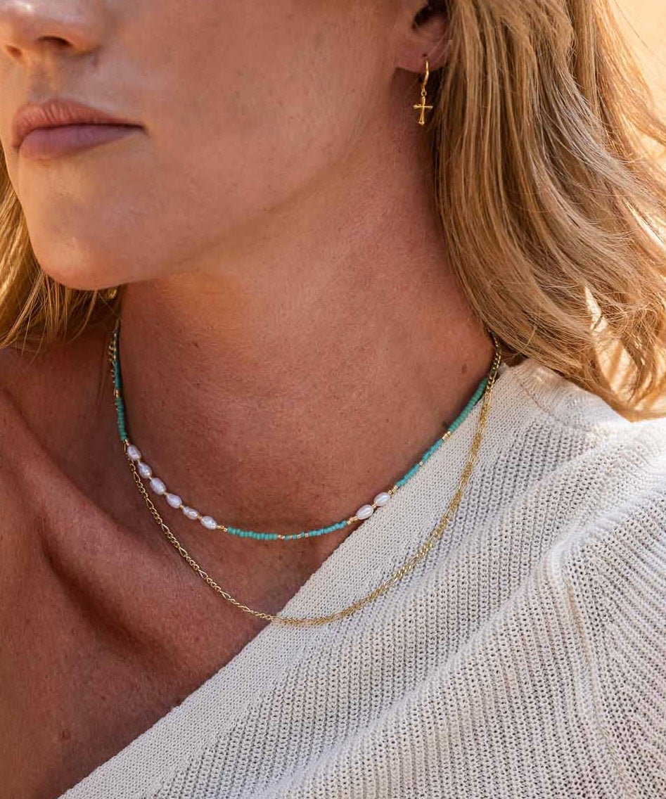 IRIS necklace - turquoise