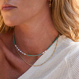 IRIS necklace - turquoise