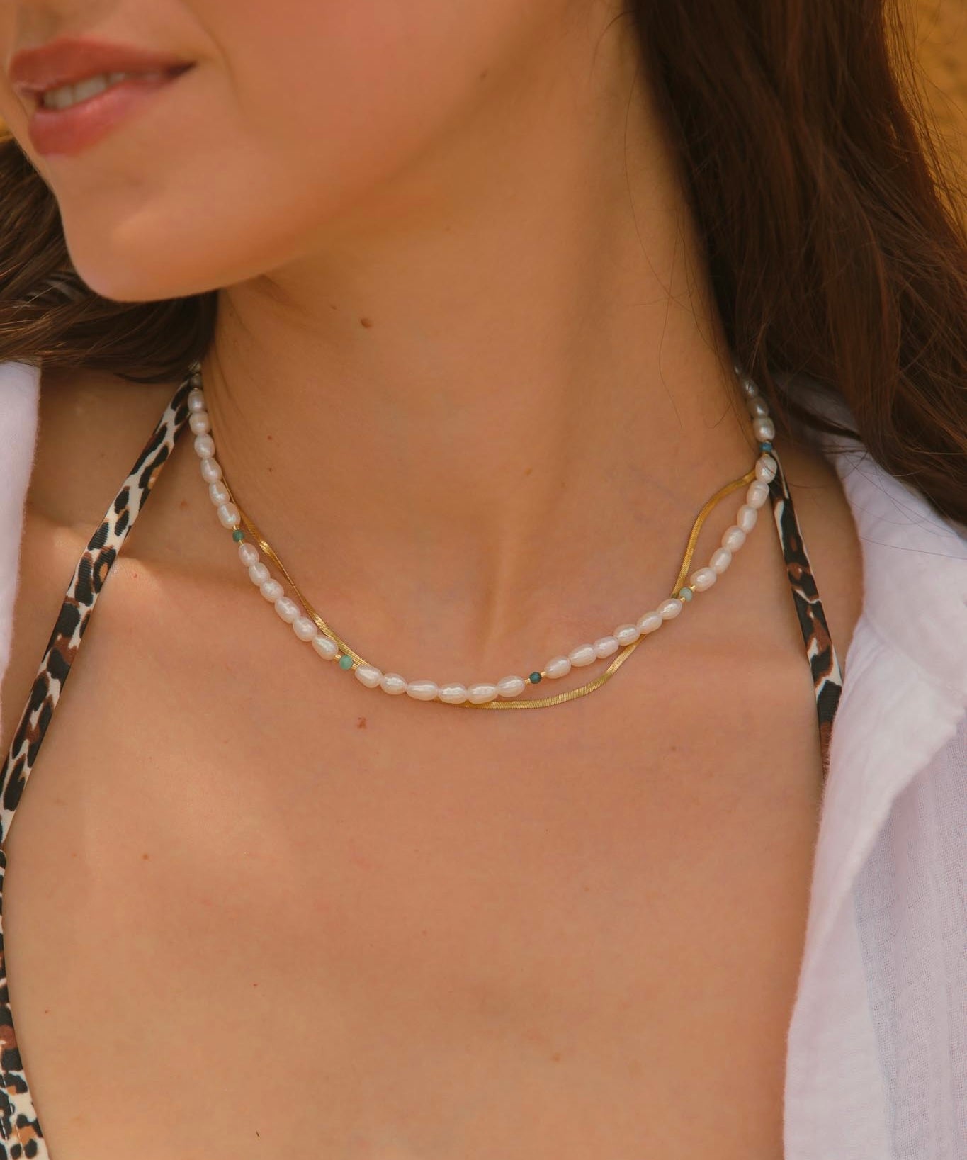 AMARA necklace - turquoise