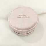 VELVET JEWELRY BOX - round & pink