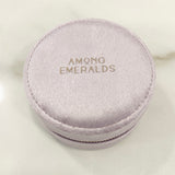 VELVET JEWELRY BOX - round & purple