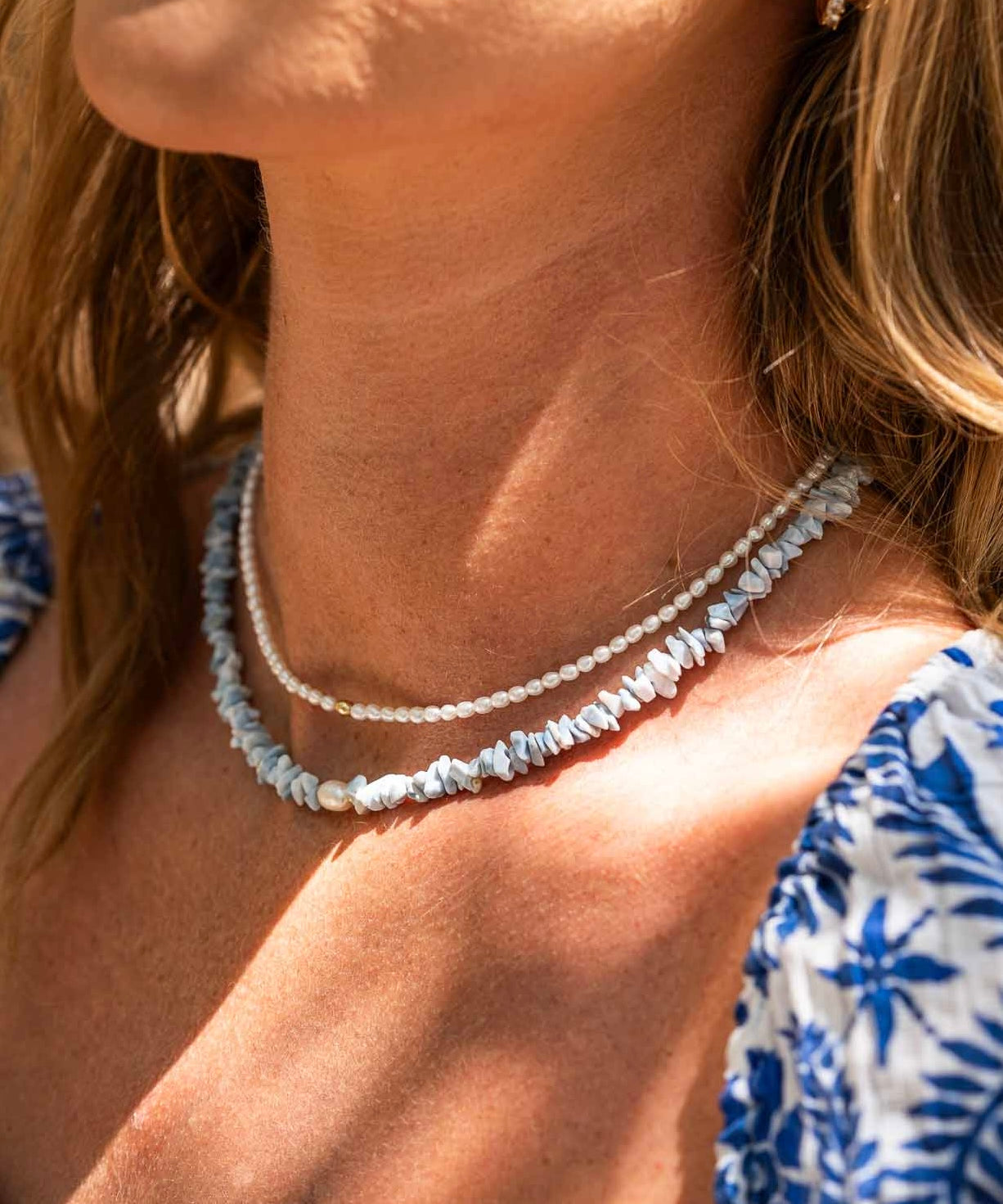 PLAYA Necklace - blue opal
