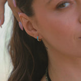 CARLA hoops - turquoise