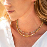 TIERRA necklace - golden yellow
