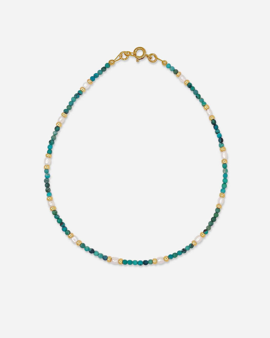 PALMA anklet - turquoise