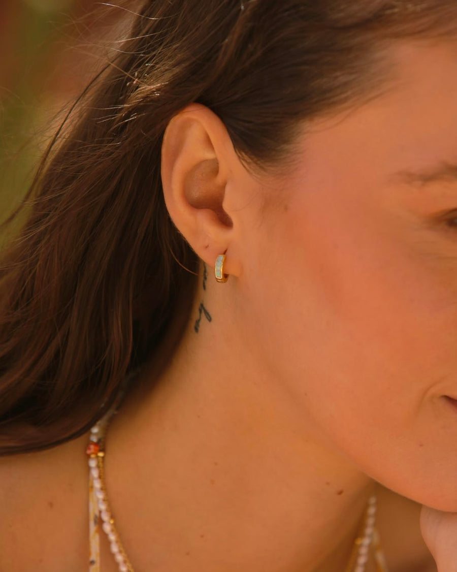 CARLA hoops - opal