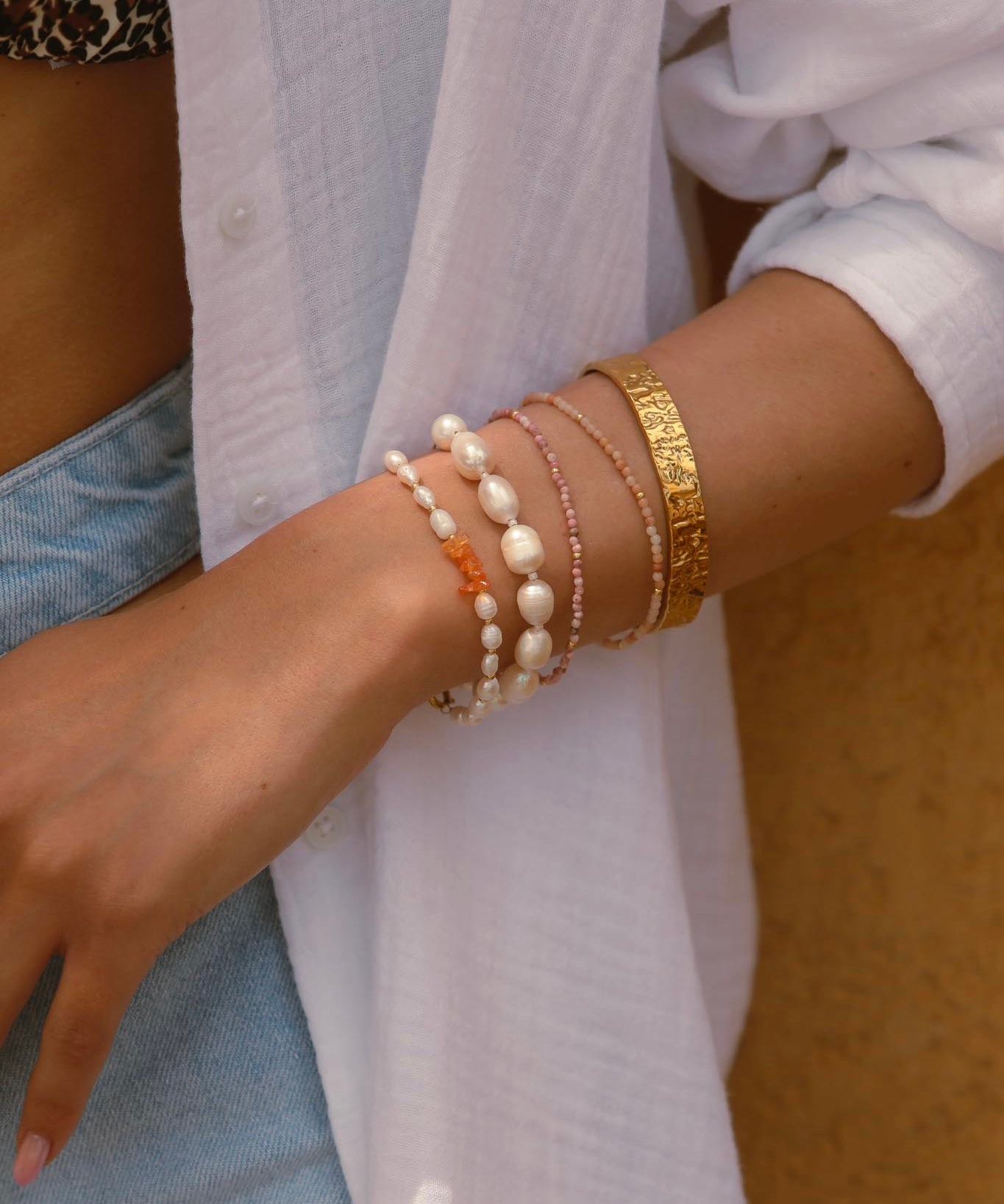 ELODIE bracelet - peach