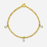 THEA anklet - triple pearl