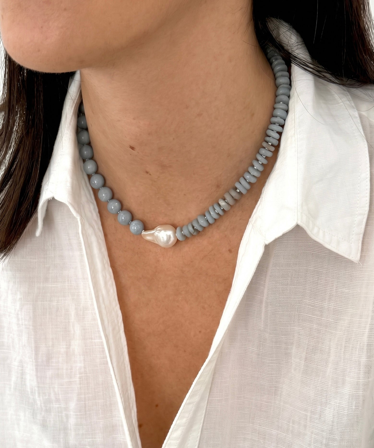 ISLA necklace - ocean blue