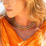 TIERRA necklace - golden yellow