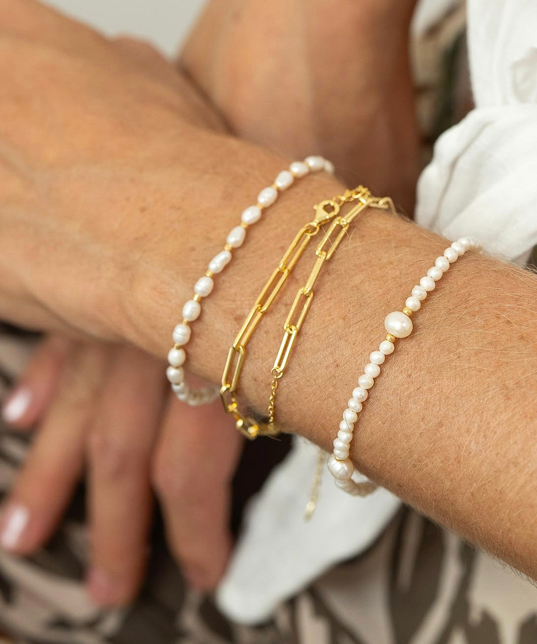 CELESTE bracelet - small pearl