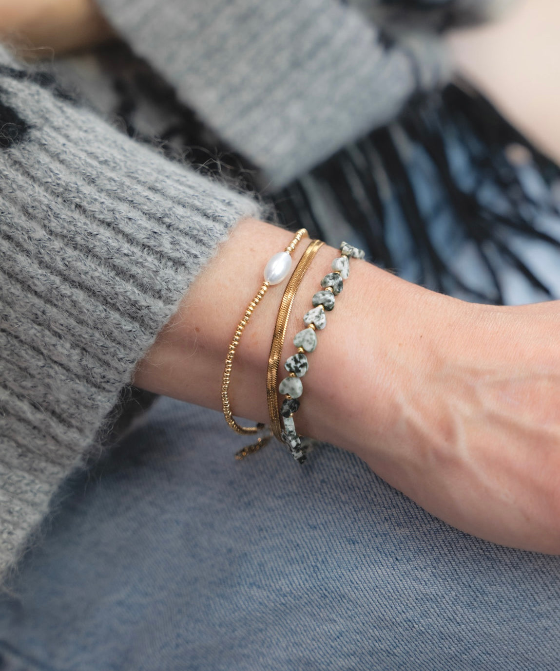 ELYSE bracelet - forest mist
