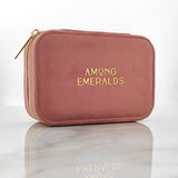 VELVET JEWELRY BOX - rectangle & pink