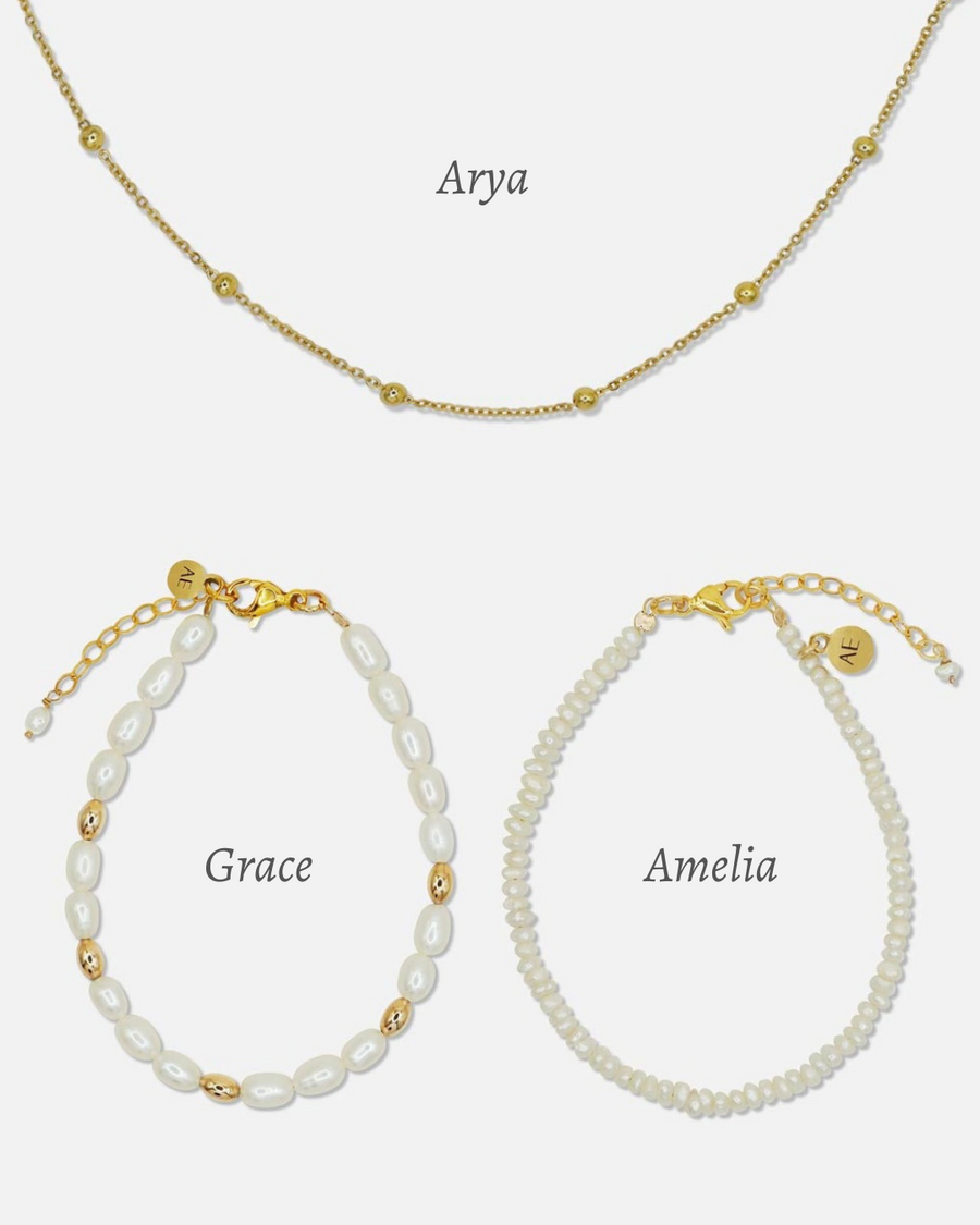 Amelia, Grace & Arya bracelet set